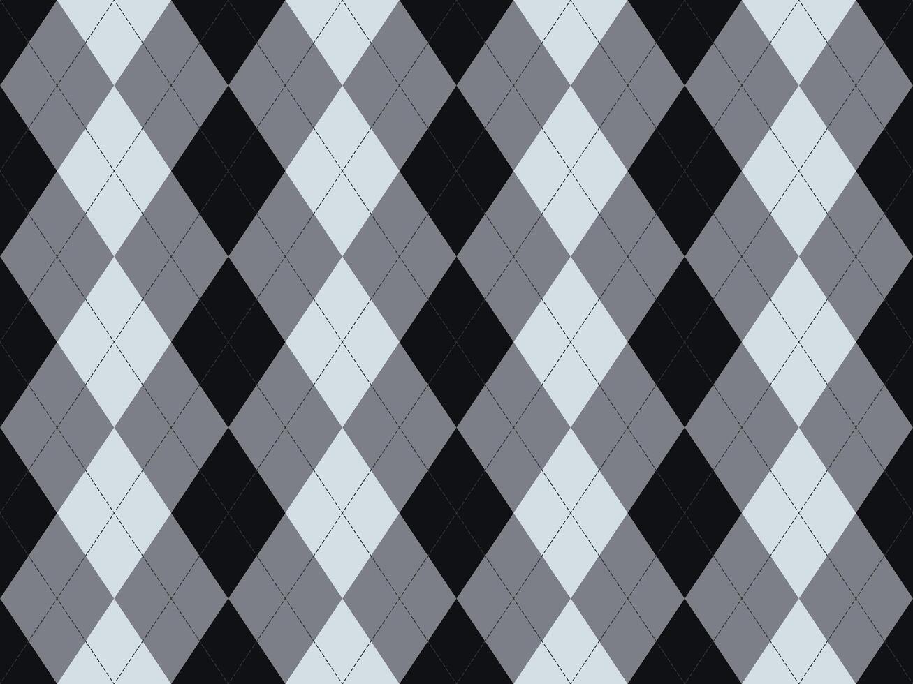 Elegant grayscale argyle pattern. Perfect for backgrounds, website design, fashion, and textile projects. vector