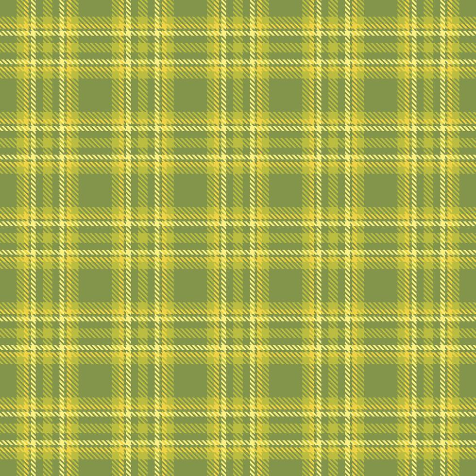 Present check fabric texture, surface plaid background . Backdrop seamless textile tartan pattern in lime and yellow colors. vector