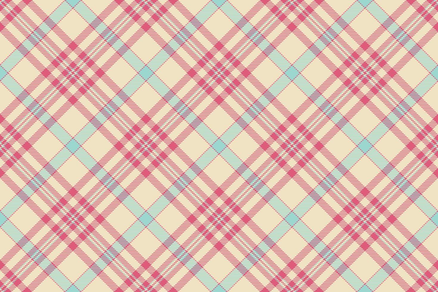 Minimalist tartan textile fabric, picture texture check plaid. Contour seamless background pattern in light and red colors. vector