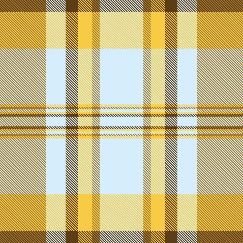 Gingham background pattern texture, decorating seamless tartan check. Yard textile fabric plaid in amber and light colors. vector