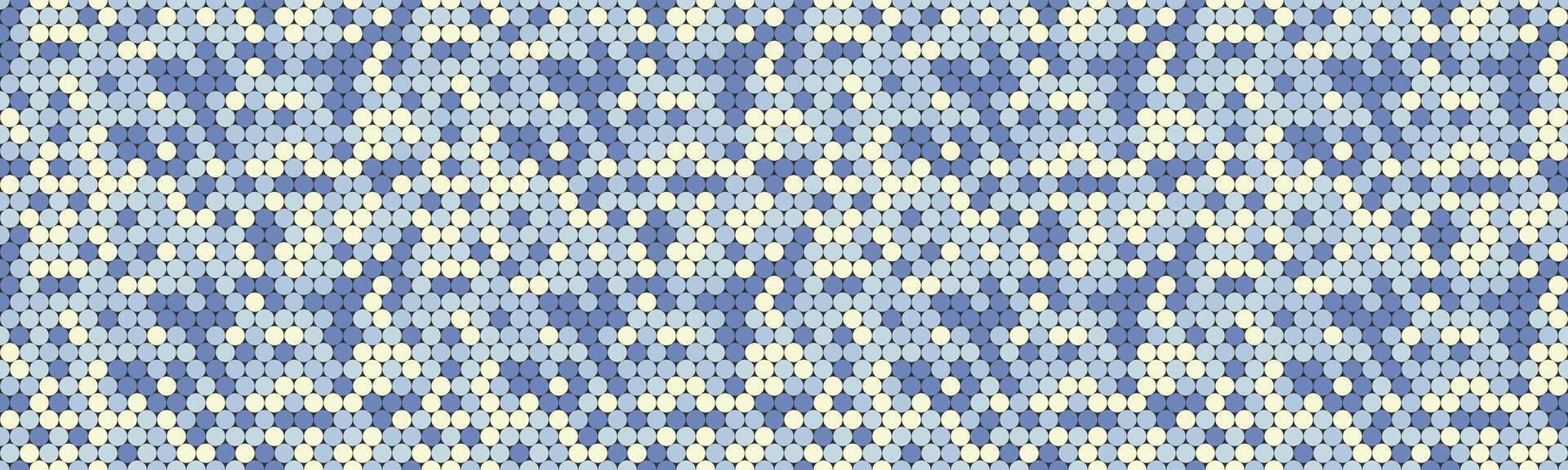 Abstract seamless pattern with hexagonal shapes in calming blue and cream tones. Perfect for textile design, website backgrounds, or as a subtle texture overlay. vector