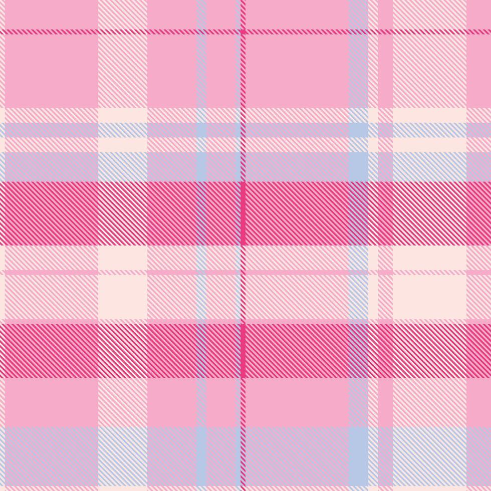 Goose texture pattern fabric, baby background plaid textile. Craft tartan seamless check in pink and misty rose colors. vector
