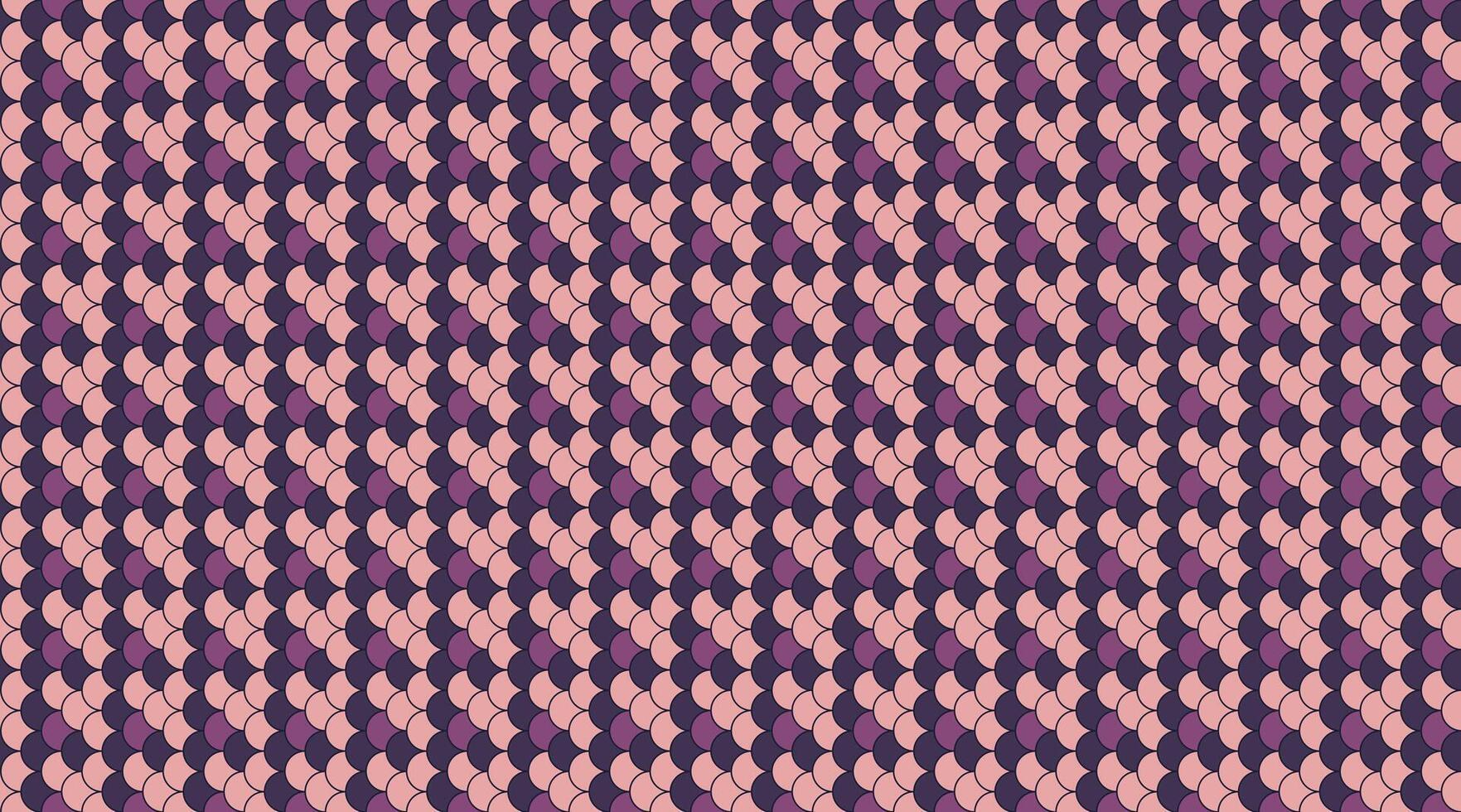 Abstract geometric pattern with overlapping scales in dusty rose and deep purple hues. Ideal for textile design, website backgrounds, or decorative prints. vector