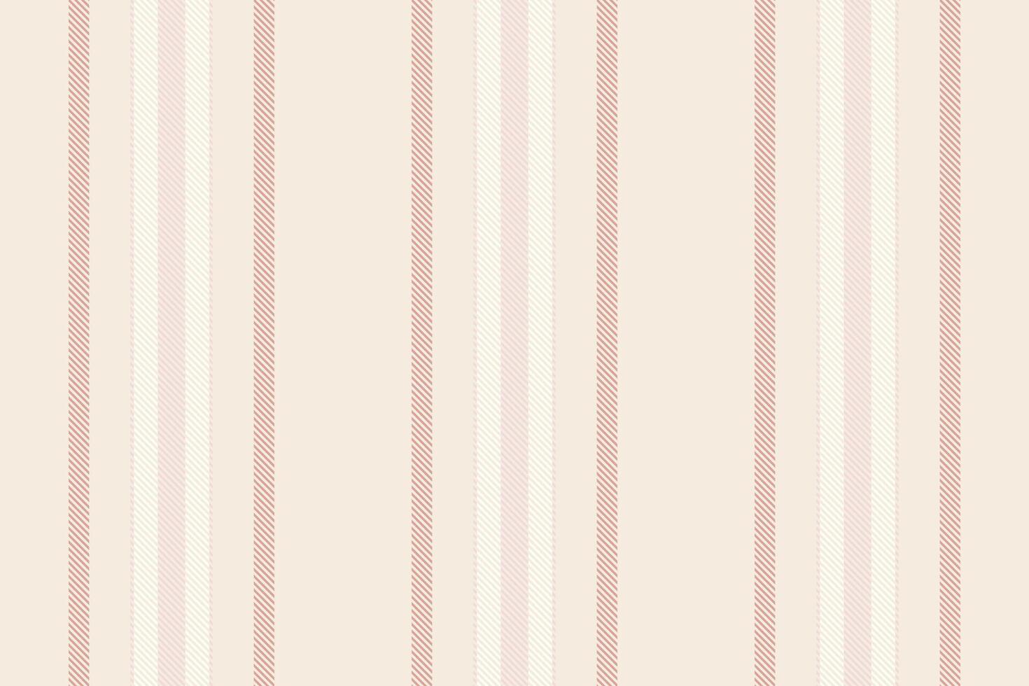 Dasculine vertical stripe textile, attire texture fabric pattern. Vhildren lines seamless background in light and ivory colors. vector