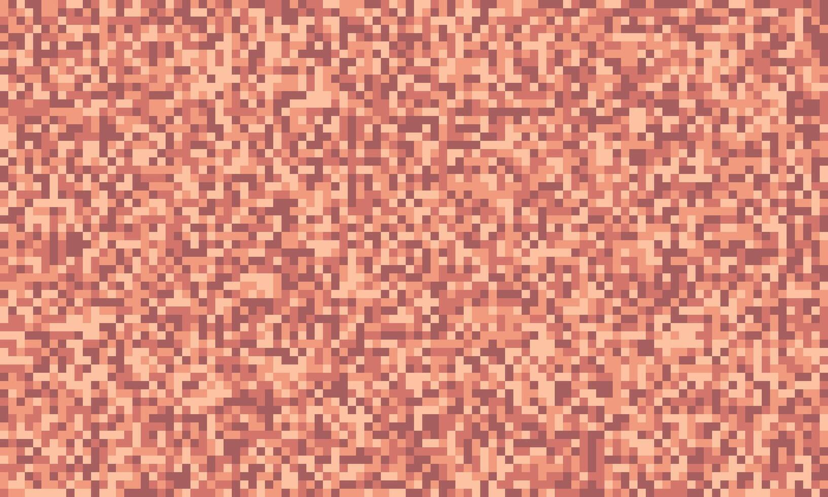 Abstract pixel art background. Earthy coral tones create a textured, mosaic effect ideal for website banners, digital art, and modern design projects. vector