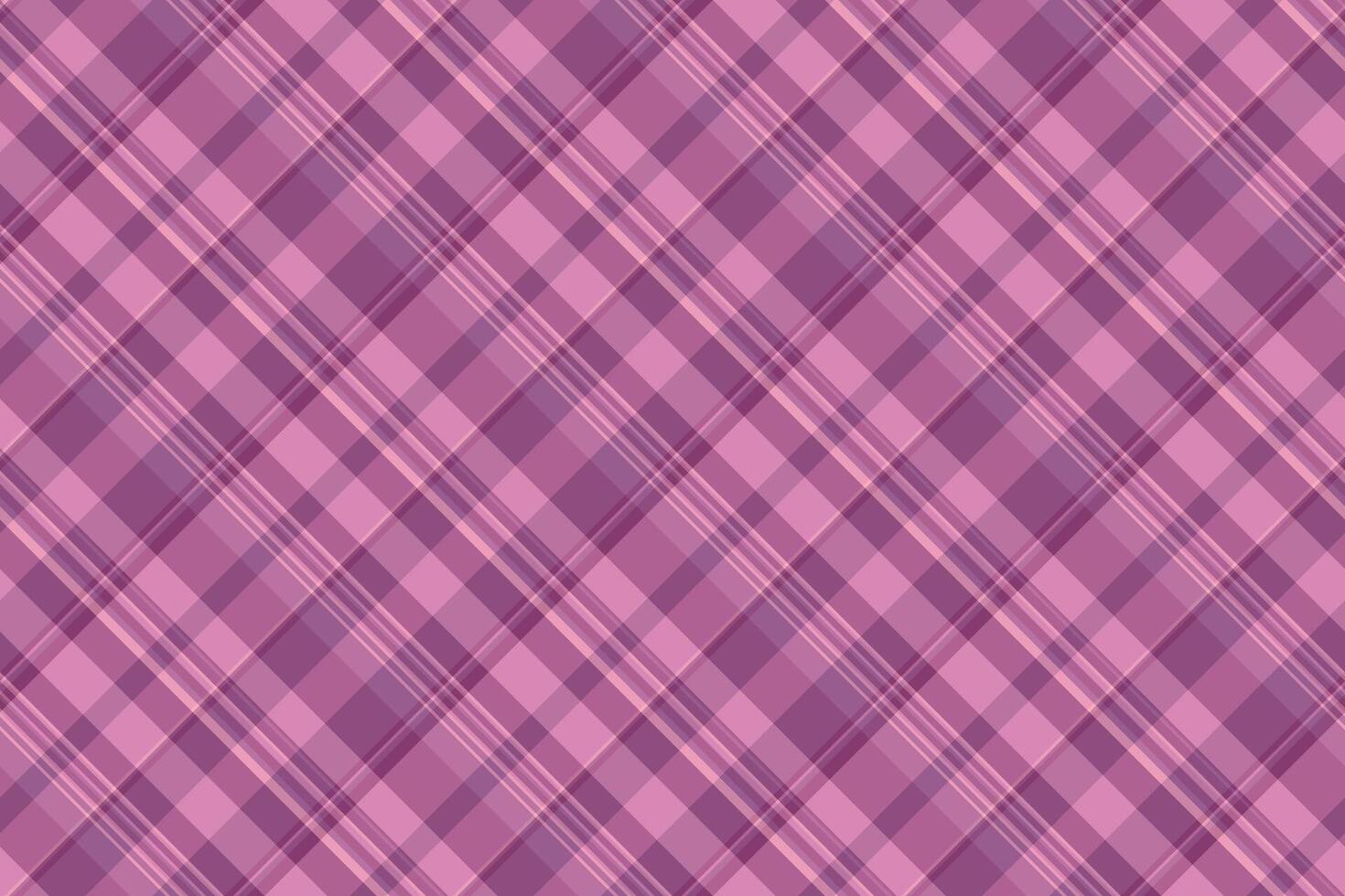 Foot fabric background tartan, copy space check textile plaid. Blanket pattern seamless texture in pink and red colors. vector