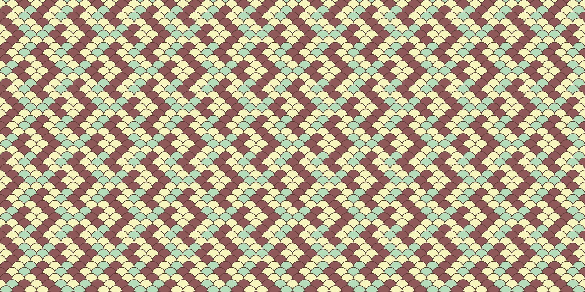 Abstract geometric textile pattern. Seamless design in muted greens and browns, ideal for fashion, web design, or print. Represents interwoven threads, symbolizing connection and continuity. vector