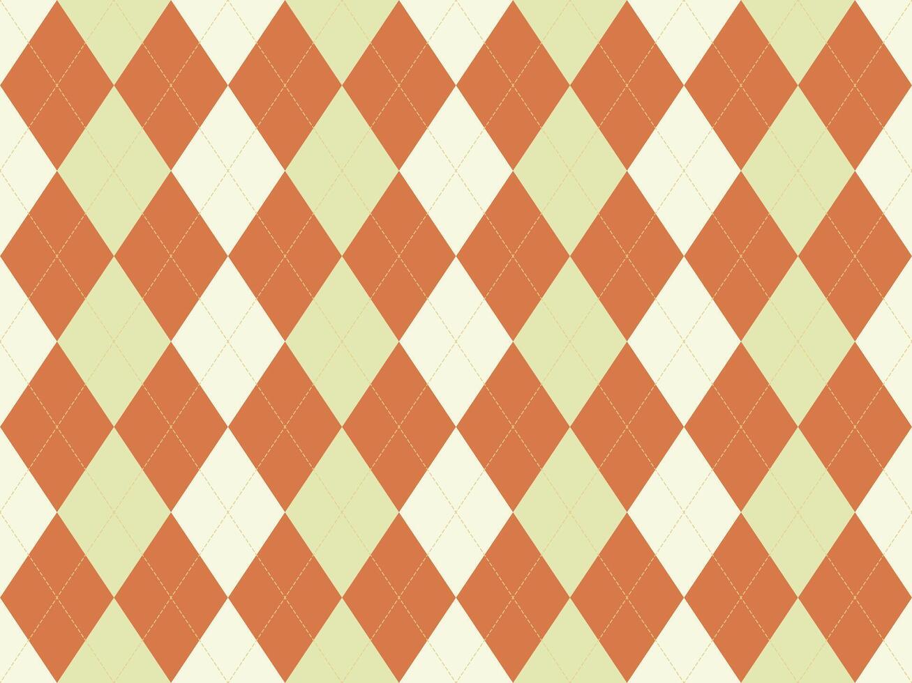Elegant argyle pattern in warm autumnal tones. Perfect for backgrounds, textures, or fashion design projects. This classic design offers a sophisticated and timeless aesthetic. vector