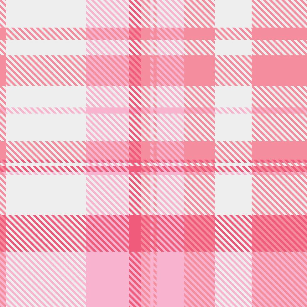 Delicate pink and white plaid pattern. Perfect for textile designs, fashion, websites, or crafting projects. This soft, feminine texture evokes feelings of warmth and comfort. vector