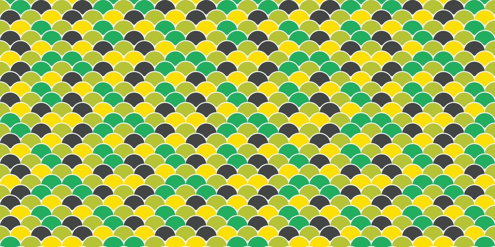 Vibrant geometric pattern in yellow, green, and gray. Ideal for backgrounds, textile designs, or website banners. vector