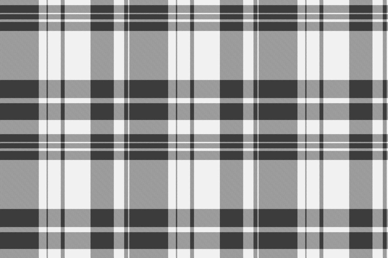 Veil textile pattern seamless, adorable check tartan. Random texture plaid fabric background in white and grey colors. vector