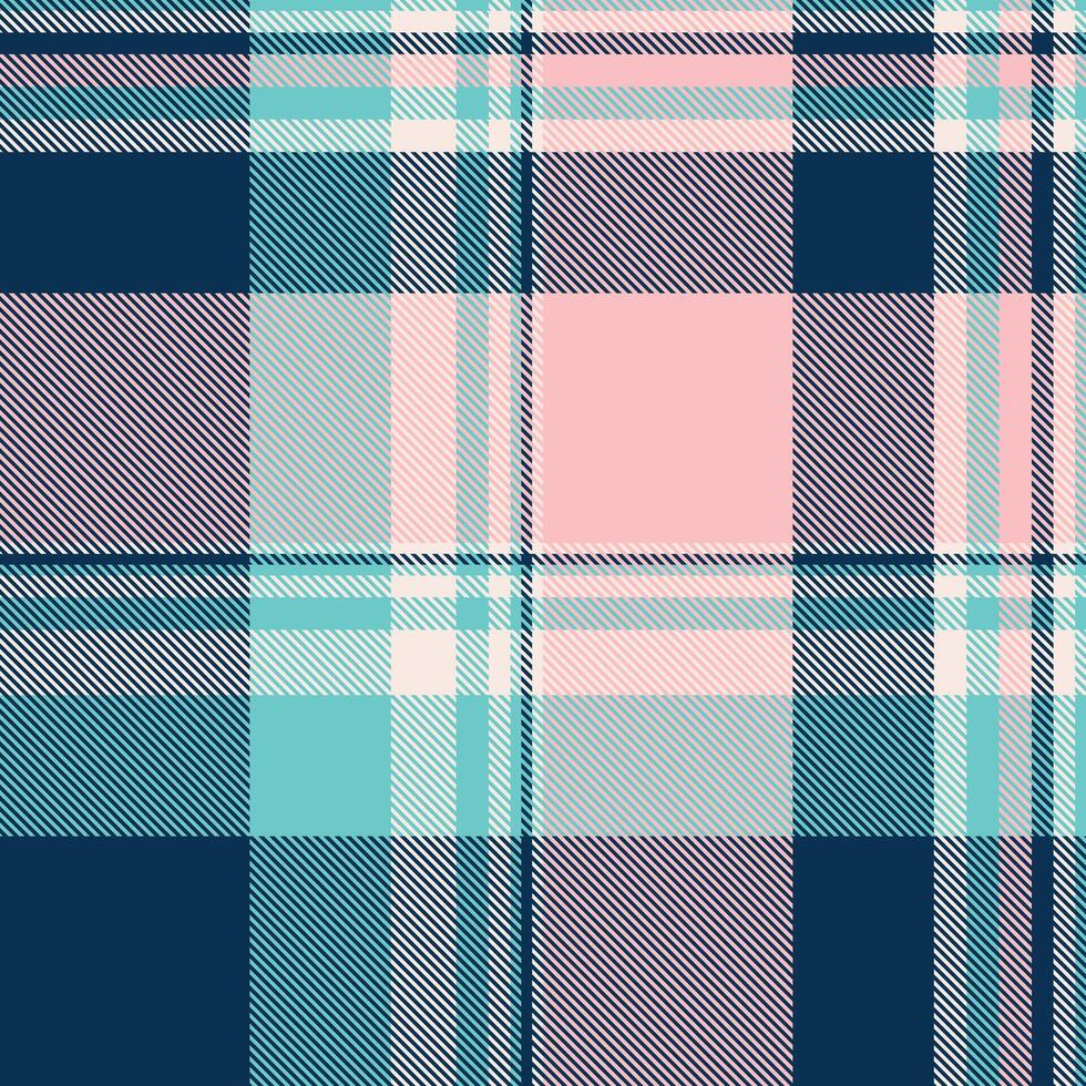 Seamless pastel plaid pattern. Perfect for textile design, fashion, backgrounds, and scrapbooking. The soft, feminine color palette evokes feelings of comfort and style. vector