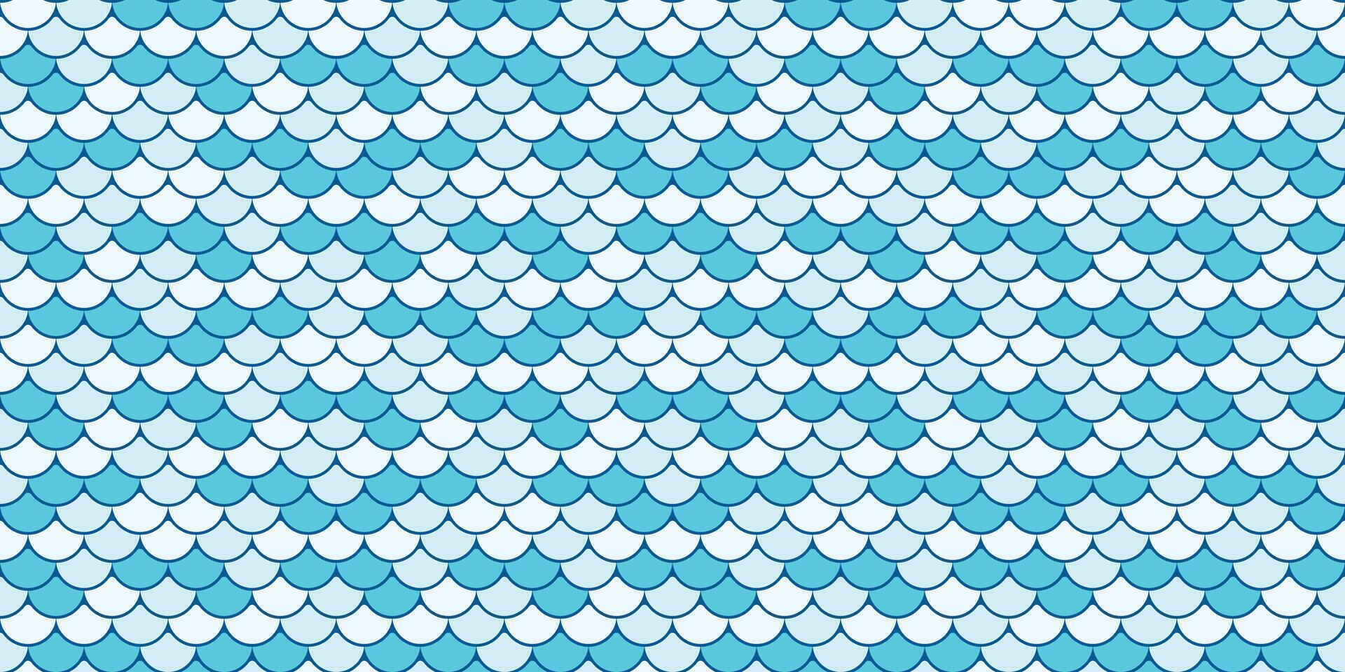 Abstract seamless pattern of overlapping light and dark blue scales. Perfect for textile design, website backgrounds, or any project needing a subtle yet visually engaging texture. vector