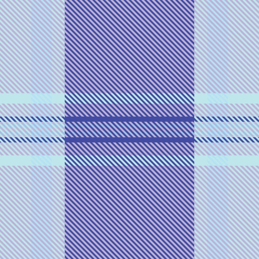 Old plaid seamless textile, mixed fabric texture tartan. Layer check pattern background in light and blue colors. vector
