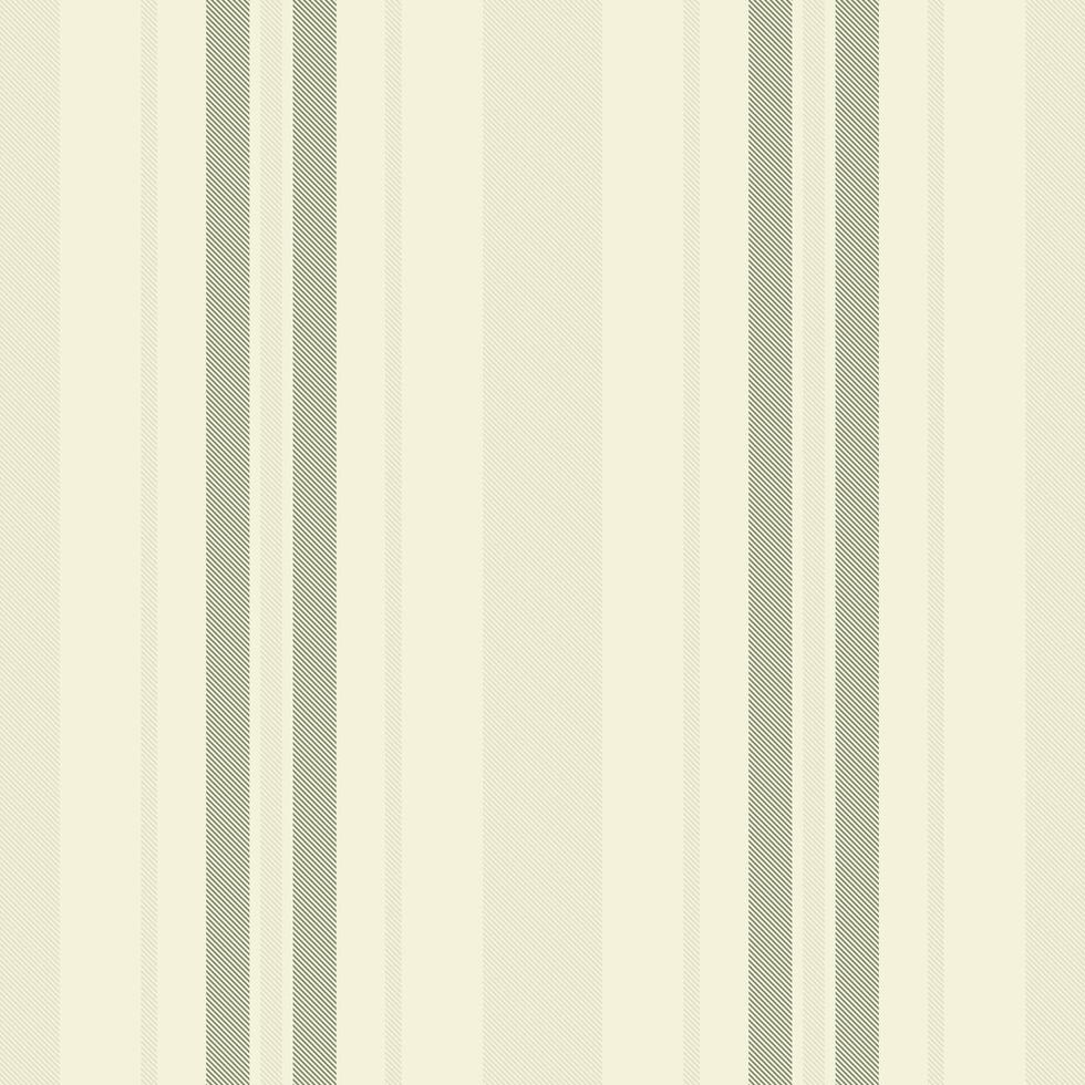 Binen stripe fabric, hotel pattern seamless vertical. Tancy textile lines background texture in beige and light colors. vector