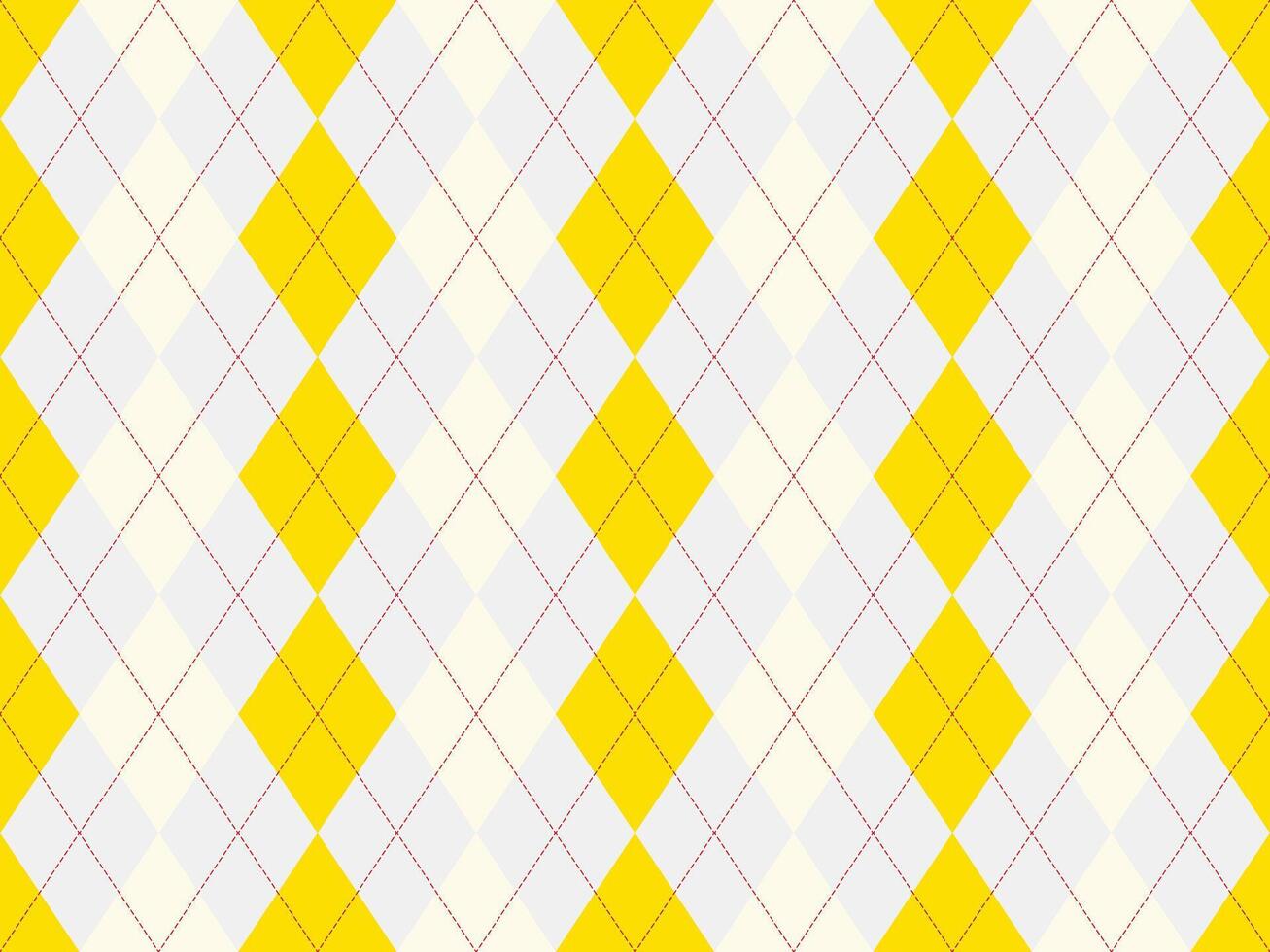 Vibrant yellow and pastel argyle pattern. Perfect for textile design, fashion, websites, or playful branding. Geometric shapes create a cheerful, stylish, and versatile backdrop. vector