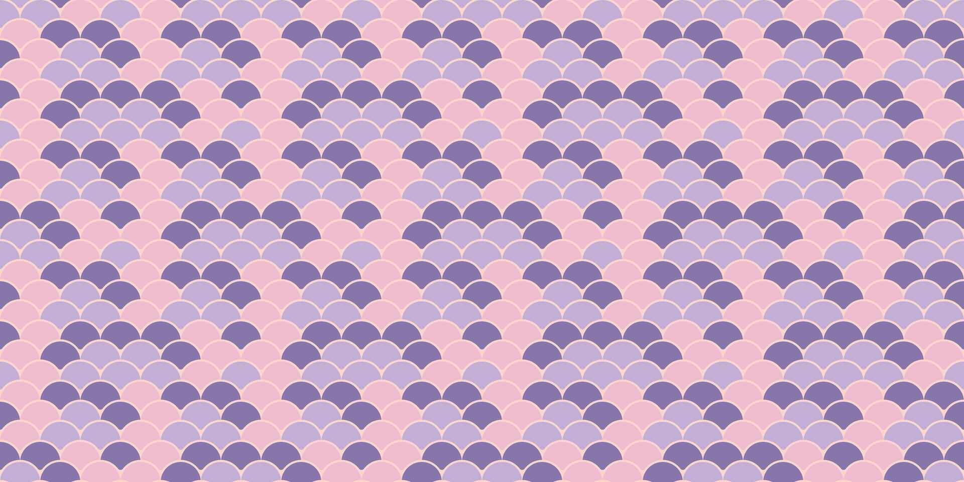 Elegant pastel pink and purple overlapping scales pattern. Perfect for feminine branding, website backgrounds, textile design, or whimsical stationery. vector