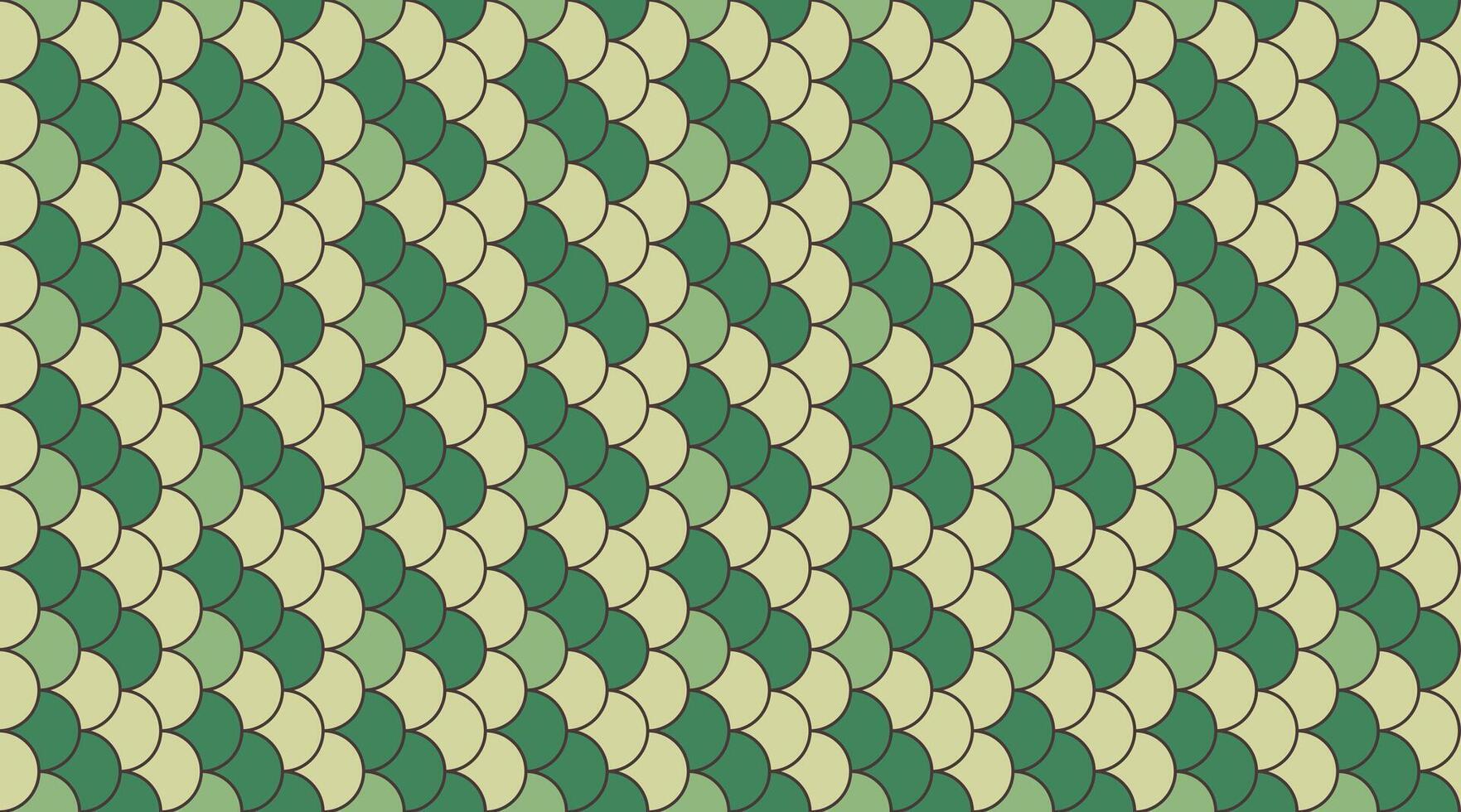 Abstract green and beige scales pattern. Perfect for backgrounds, textiles, or website designs. Evokes nature, serenity, and subtle elegance. vector