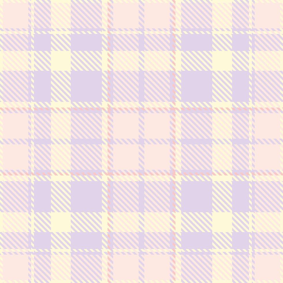 Diagonal pattern check textile, decorate texture background fabric. Linen plaid tartan seamless in light and misty rose colors. vector