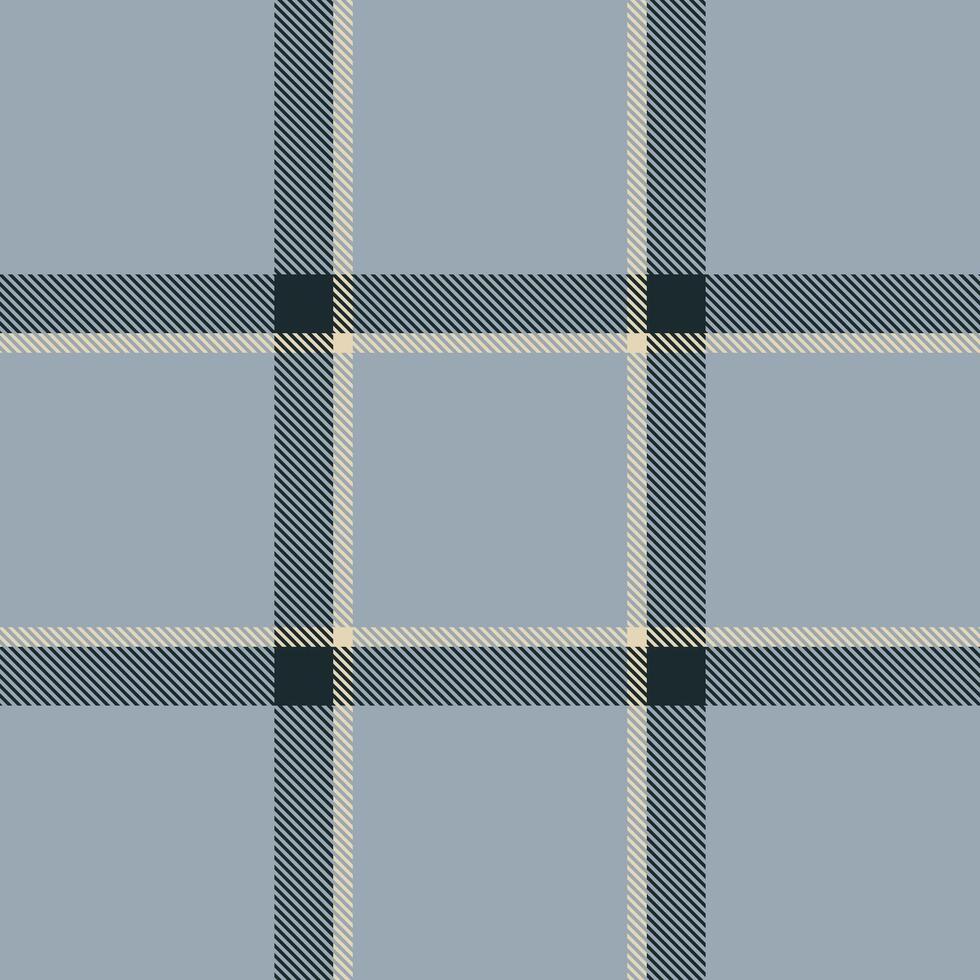 A plaid pattern in blue and gray vector