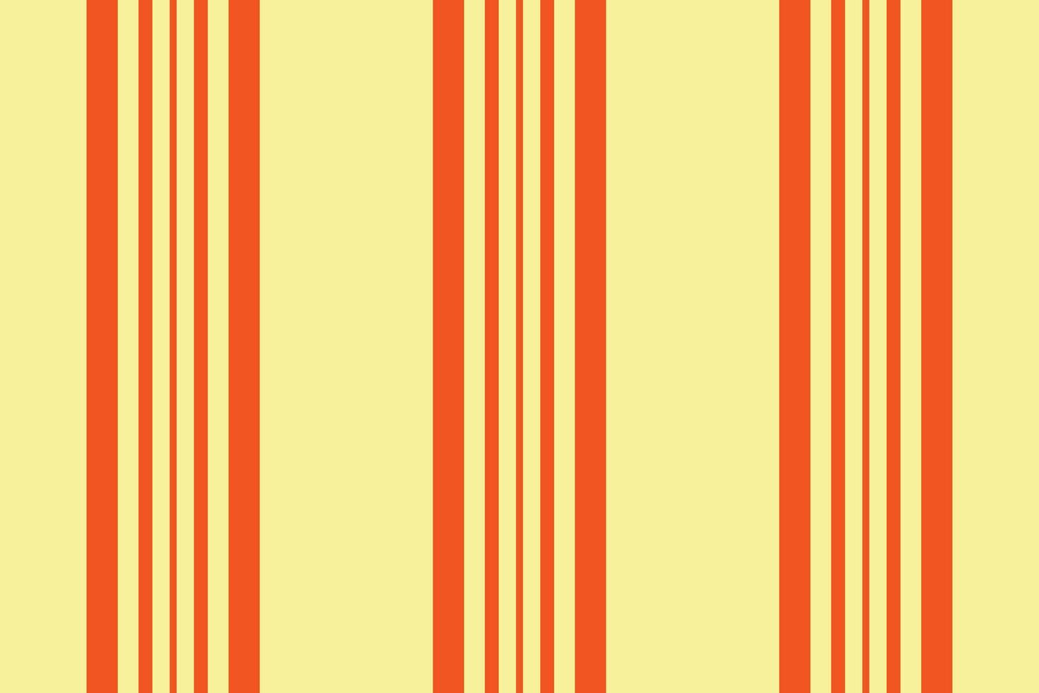 Vibrant vertical stripes in warm orange and pale yellow create a cheerful, retroinspired pattern. vector