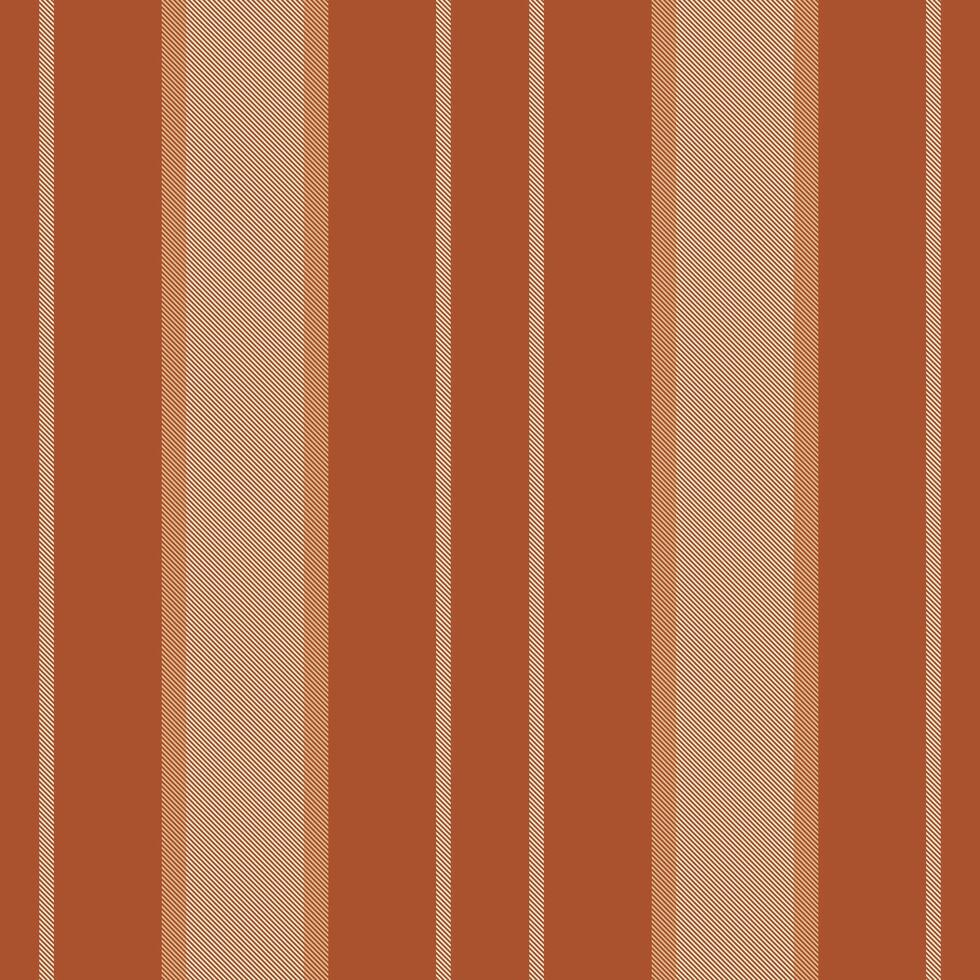 Lrapery textile seamless, sparse lines stripe background. Vasic vertical texture pattern fabric in orange and light colors. vector