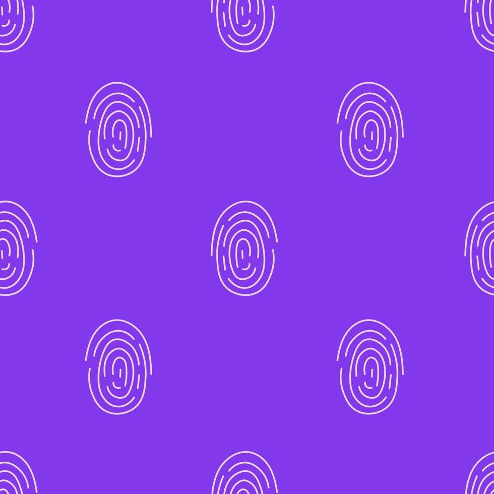 Fingerprint Biometrics Seamless Pattern vector