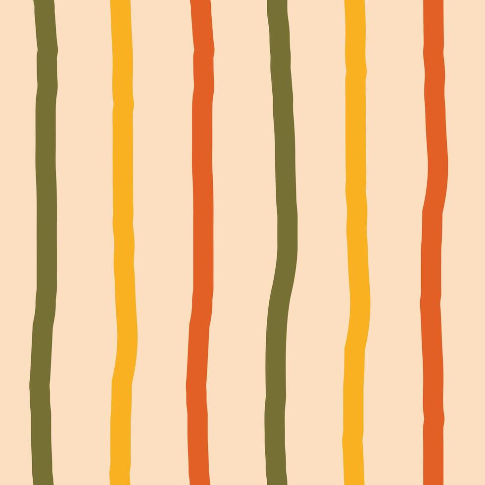 Vertical Stripes Hand drawn Seamless Pattern vector