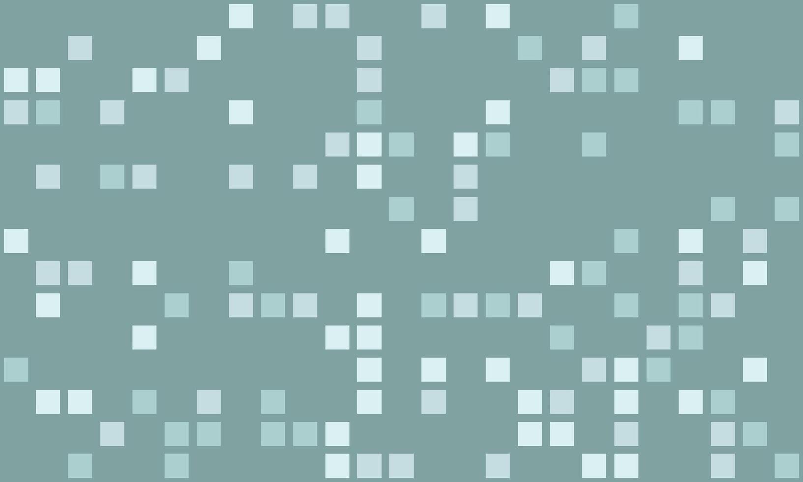 Abstract pixelated background. Subtle teal and white squares create a calming yet modern digital feel. Ideal for technology, data, or website backgrounds. vector