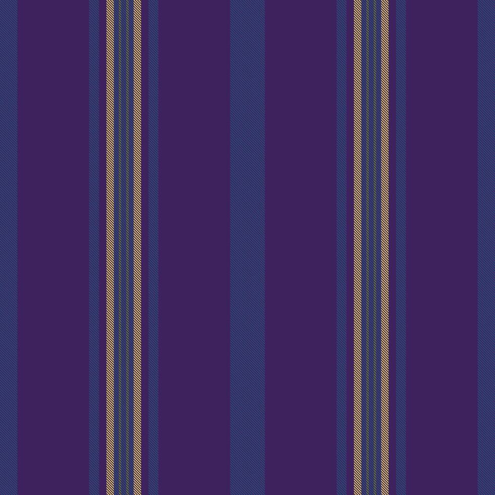 Elegant vertical stripes in rich purple, deep blue, and muted beige create a sophisticated textile pattern. vector