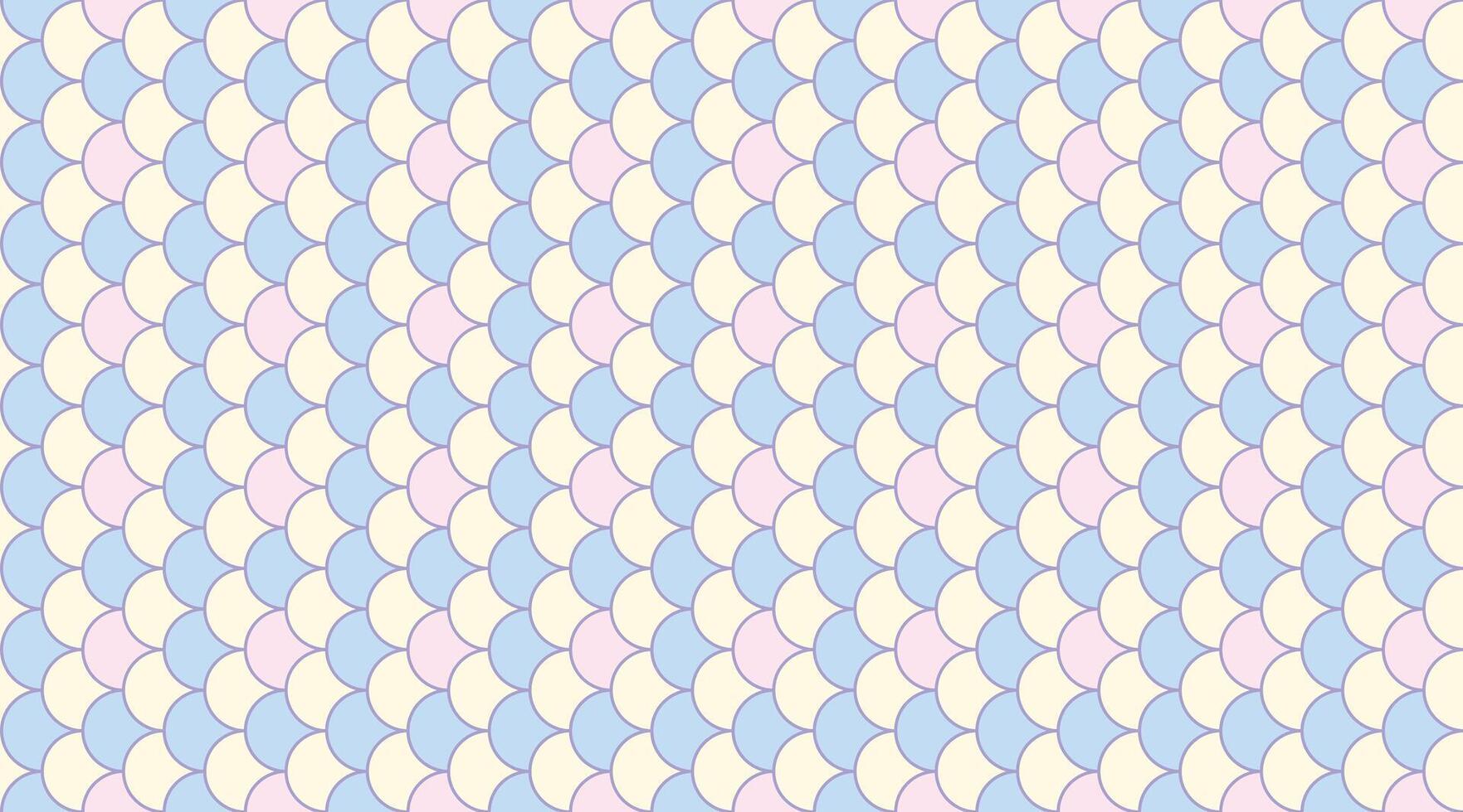 Pastelcolored fish scale pattern, perfect for backgrounds, textiles, or website design. This seamless, repeating design offers a soft, dreamy aesthetic with a subtle texture. vector
