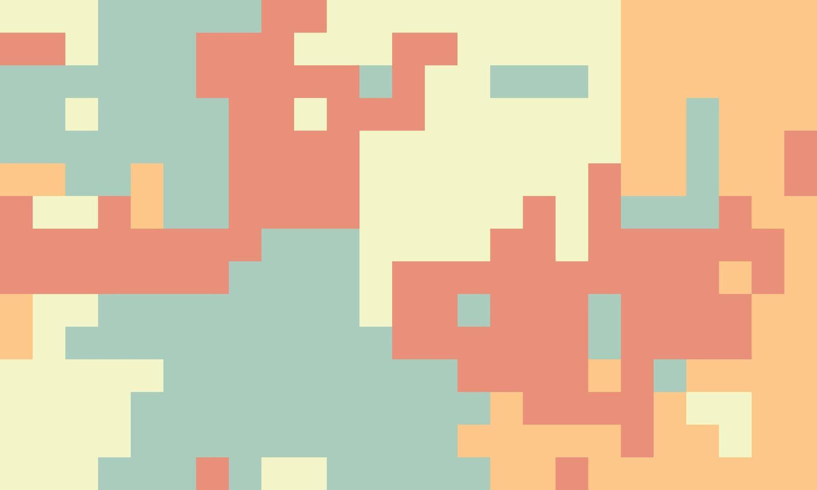 Abstract pixel art background. Soft pastel colors create a calming, yet dynamic visual. Ideal for website banners, app interfaces, or modern design projects. vector