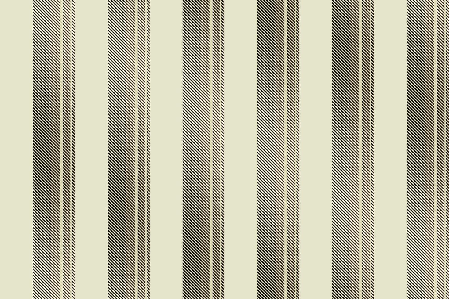 Elegant vertical stripes in muted beige and dark grey create a sophisticated textile pattern. vector