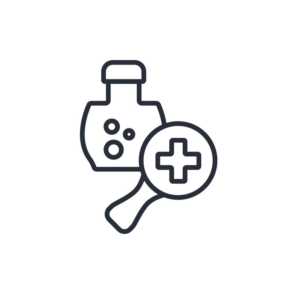 research lab line icons style vector