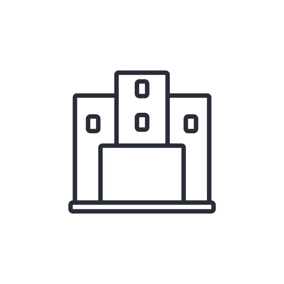 enterprise line icons style vector
