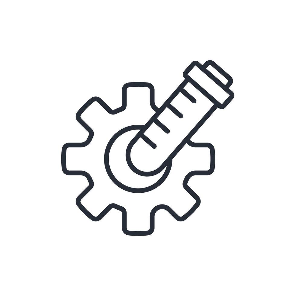 experimental icon line style vector