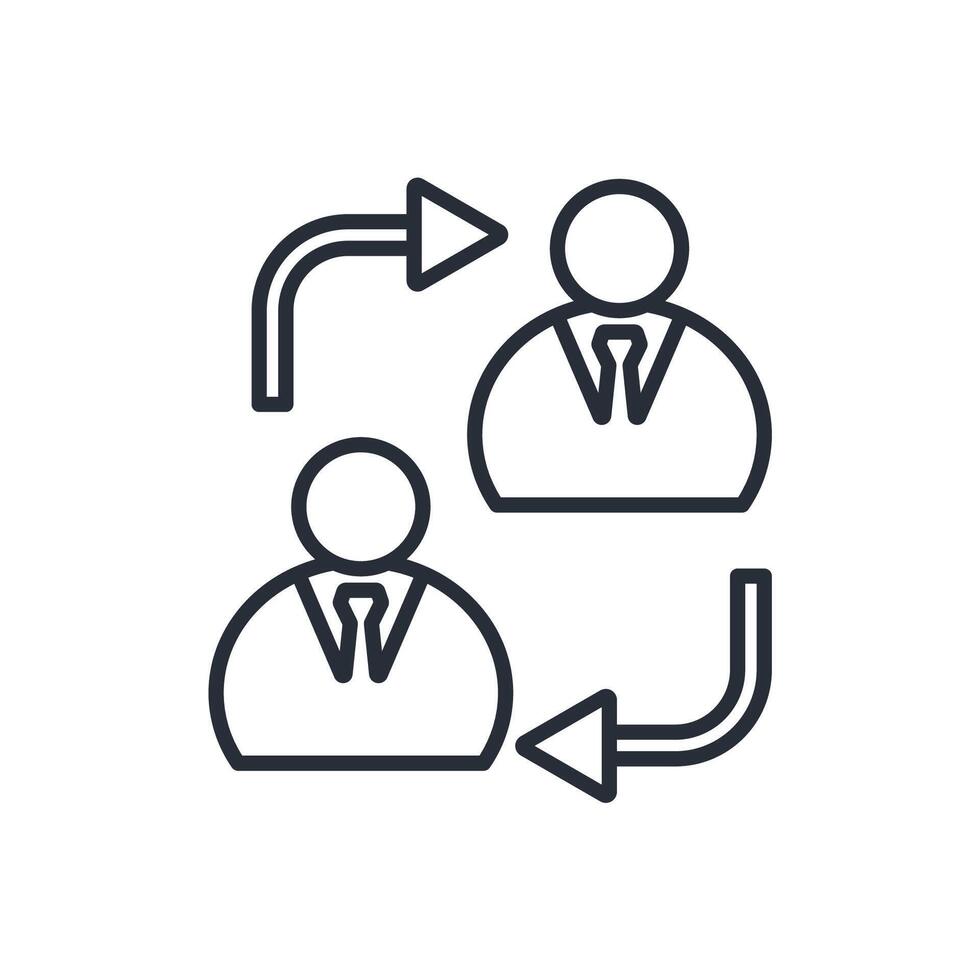 b2b line icon style vector