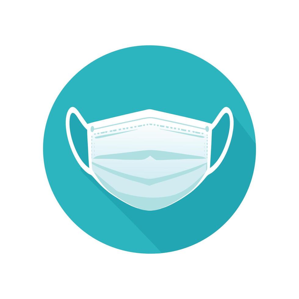 Protective Face Mask Icon Healthcare Safety and Hygiene Symbol vector