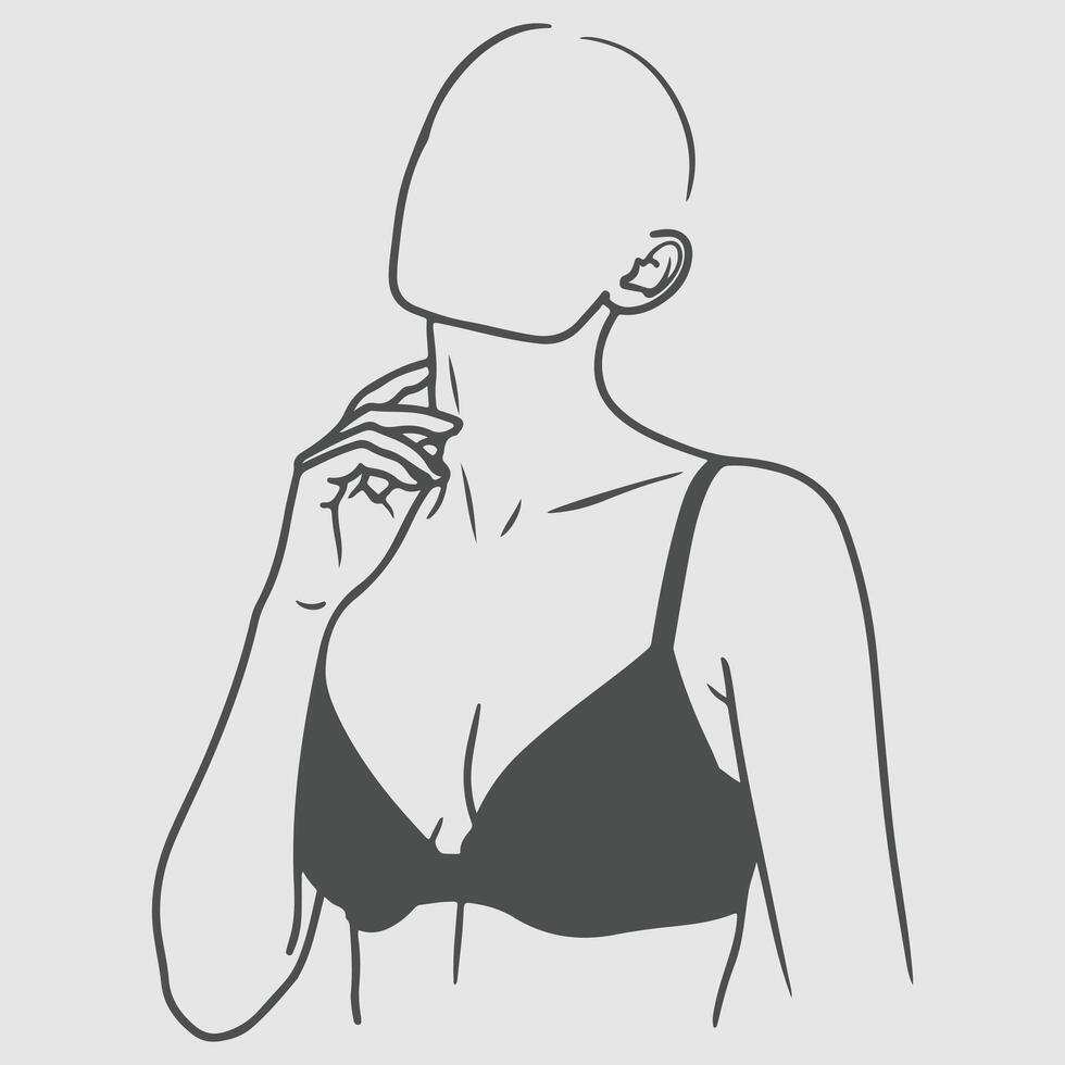 One line style vector