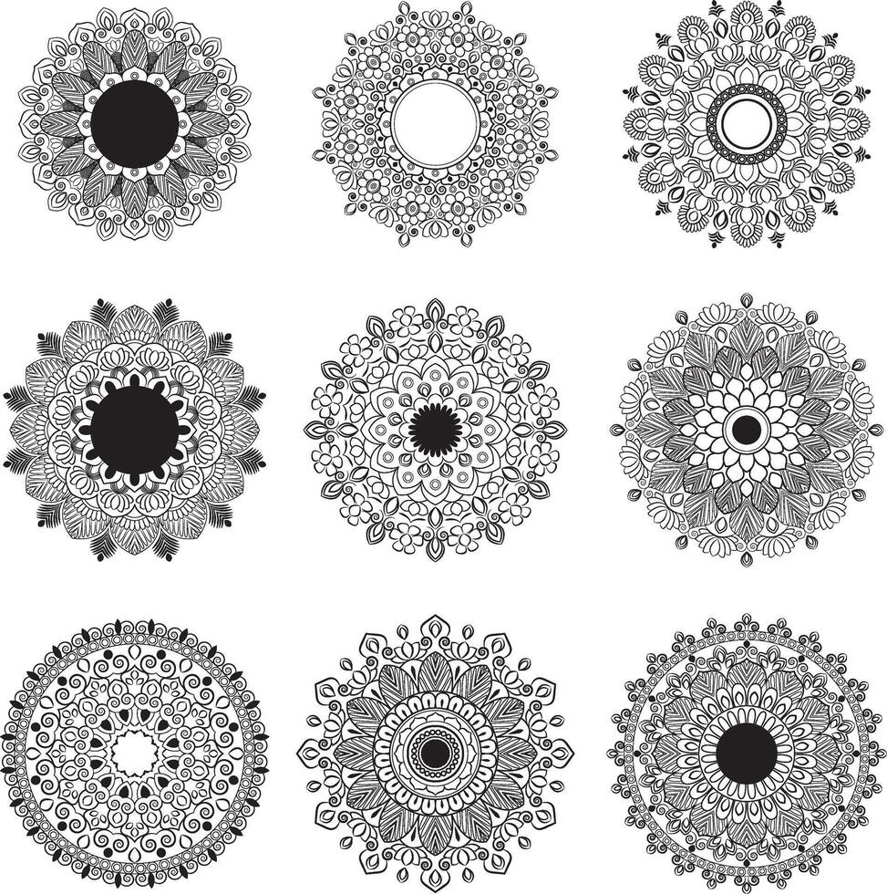 Cultural Mandala Pattern with Fine Details vector