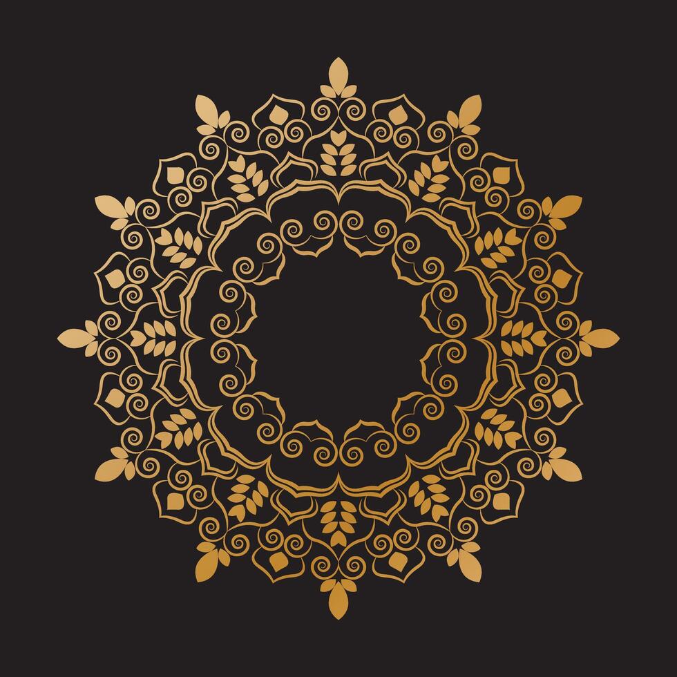 Geometric Mandala in Clean Lines vector