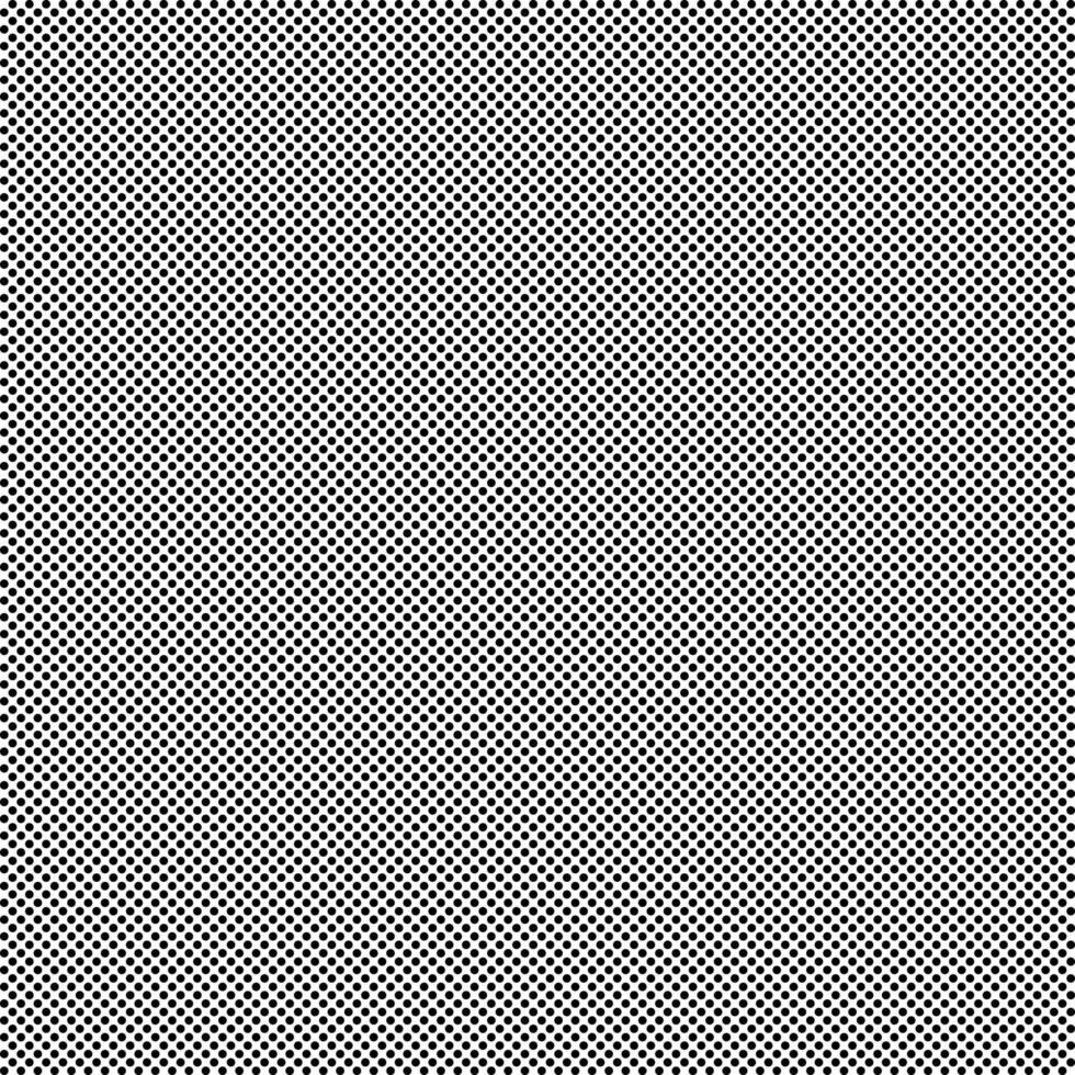 Polka dot fine pattern, black round dots on white background - dotted seamless repeatable texture background vector
