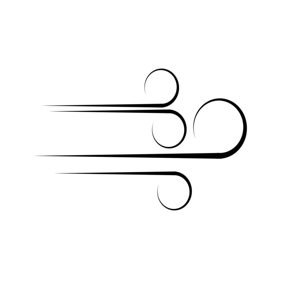 A black and white logo of a wave vector