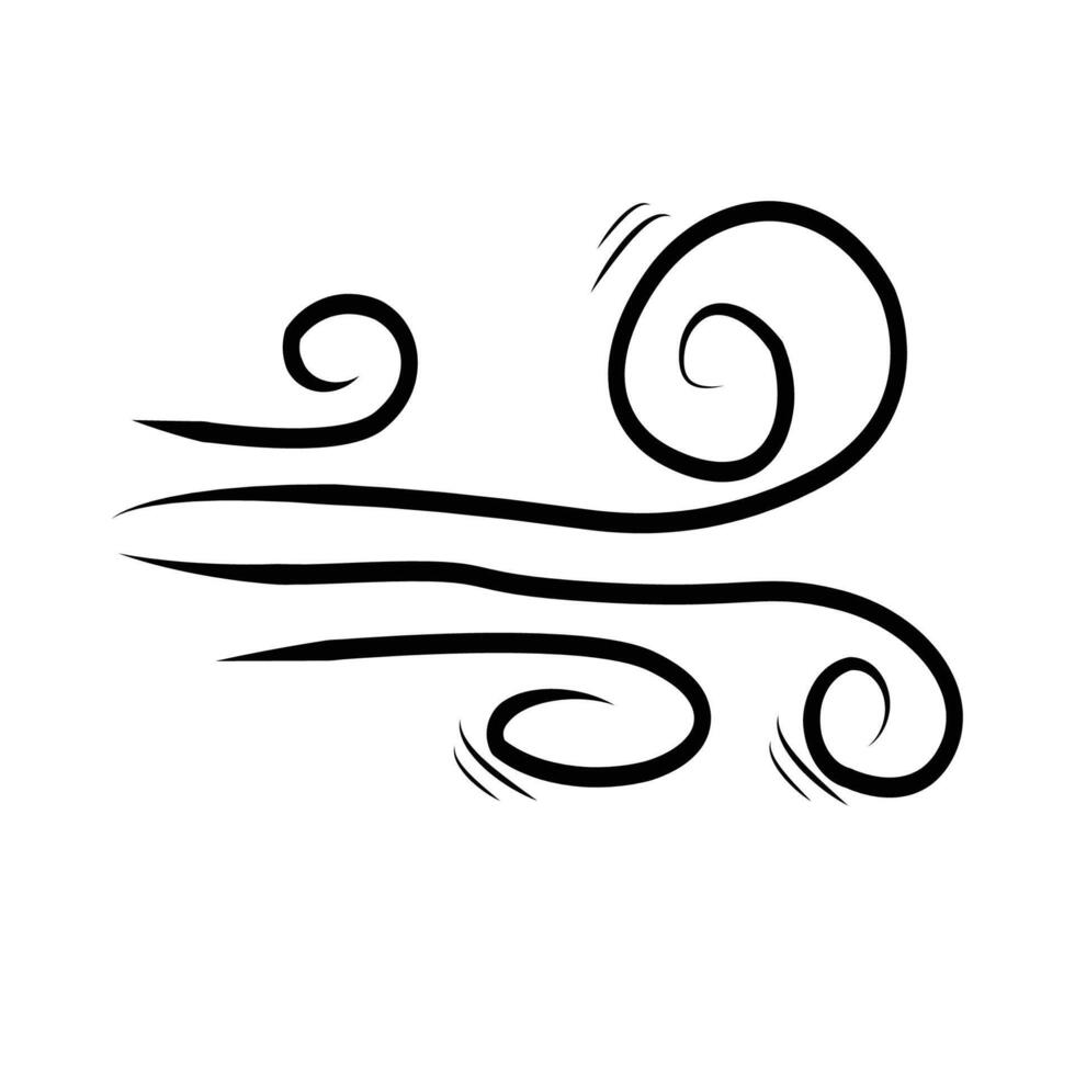 A black and white drawing of a windmill vector