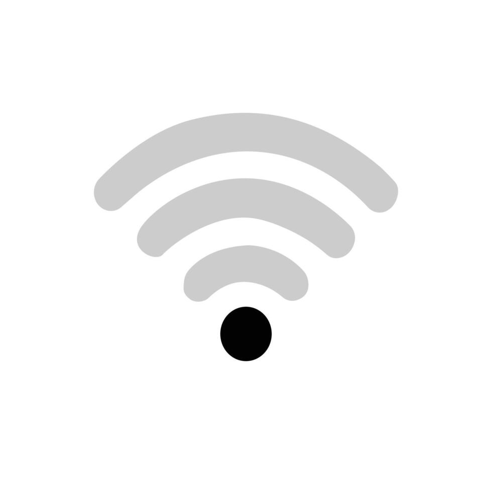 A wifi symbol on a white background vector