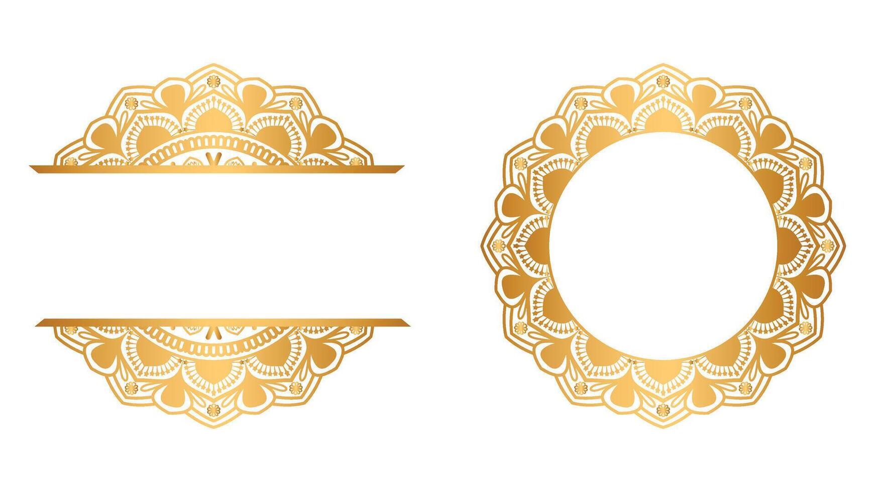 Mandala Design art with vinage or circle mandalas design vector