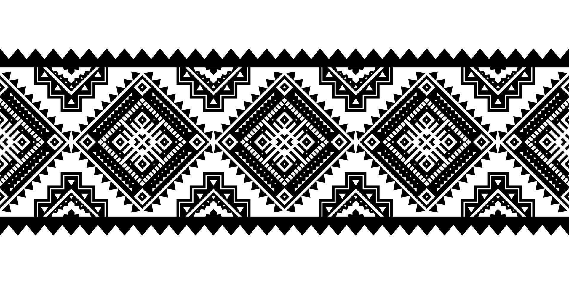 Aztec style black white ornament. Seamless pattern. Tribal geometric background. Can be use for linens design, accessories for interior decor in boho style, fashionable tribe cloth, rugs, case prints vector