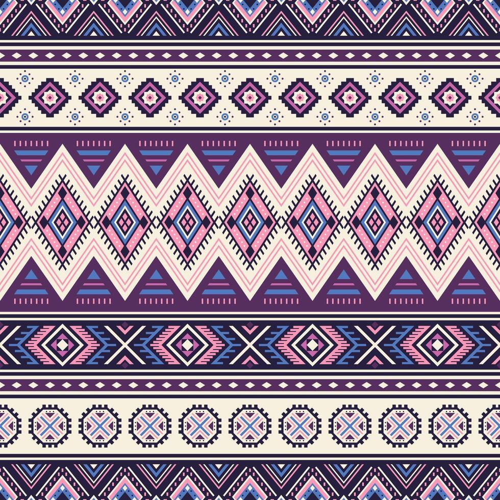 Tribal striped seamless pattern. Aztec geometric background. Can be used in textile design, web design for making of clothes, accessories, decorative paper, wrappings vector