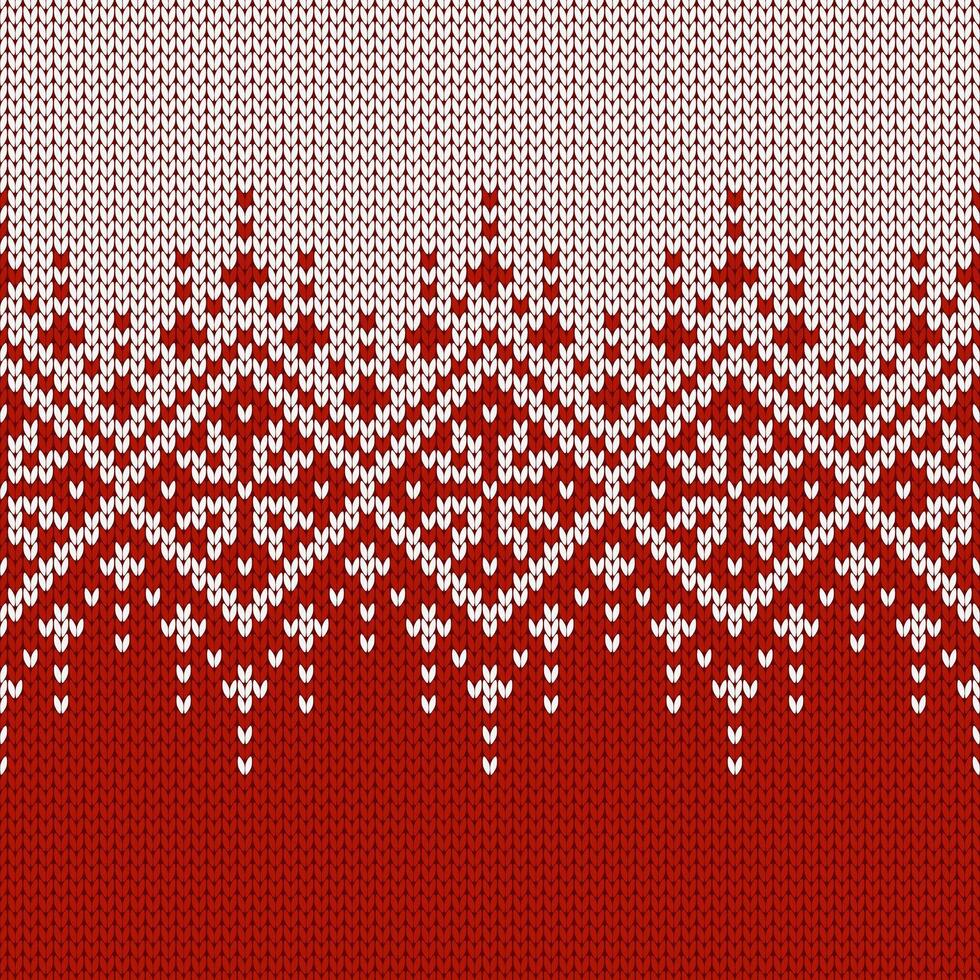 Scandinavians knitted seamless pattern. Norwegian native style sweater, ornament with snowflakes. Fair Isle design. Wool texture. Winter holiday background, illustrations vector
