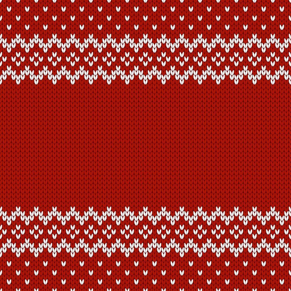 Knitwear texture. Template with empty place for text. Traditional seasonal seamless background for holiday design. Winter knitted wool sweater pattern, christmas illustration. vector